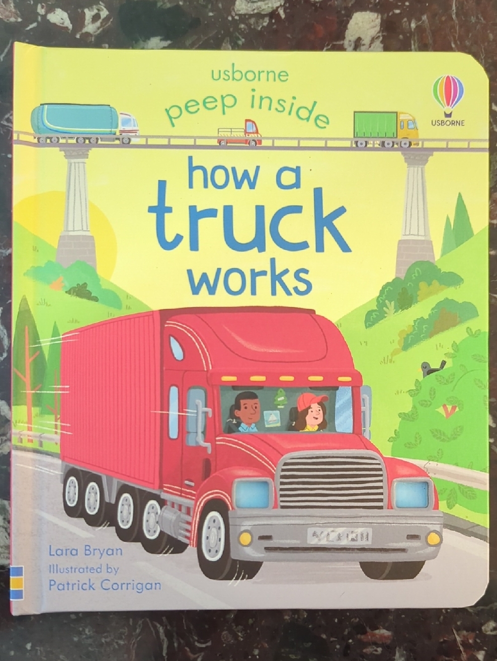 Usborne Peep Inside: How a Truck Works - Red